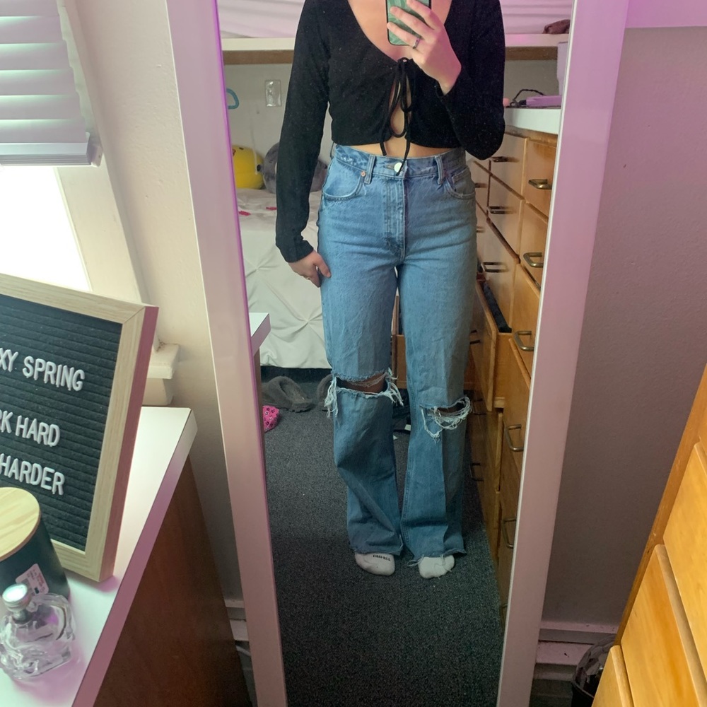 Zara wide leg jeans